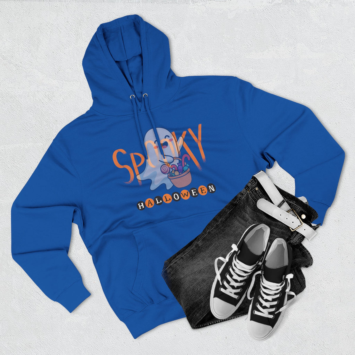 Three-Panel Fleece Hoodie
